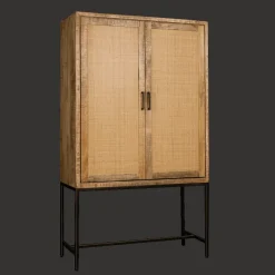 Online RENEW Opbergkast Carini Hout en Webbing, 190 x 110cm