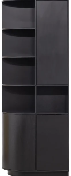 Discount WOOOD Opbergkast Finca Mat zwart, 210 x 78cm