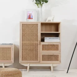 Online Artistiq Living Opbergkast Hanny 85 x 70cm rotan / webbing