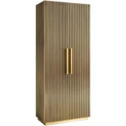 Clearance Richmond Interiors Opbergkast Ironville Brass, 191 x 80cm Goud