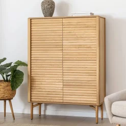 Hot Kave Home Opbergkast Lenon Eikenhout, 144 x 105cm