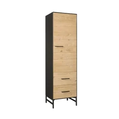 Tower Living Opbergkast Lido Eiken en metaal, 190 x 55cm Naturel