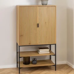 New Bendt Opbergkast Lisette Eikenhout, 140 x 80cm Naturel