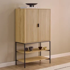 Outlet Bendt Opbergkast Lisette Eikenhout, 140 x 80cm Naturel