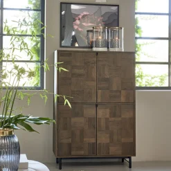 Discount Rivièra Maison Opbergkast Mac Arthur Park Eikenhout, 151 x 105cm