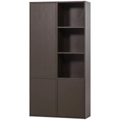 Clearance WOOOD Opbergkast Meggy 215 x 108, kleur Midden Bruin