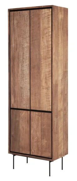 Discount DTP Home Opbergkast Metropole Teakhout, 210 x 70cm Bruin, Zwart