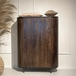 Clearance Livingfurn Opbergkast Noor Mangohout, 150 x 115cm