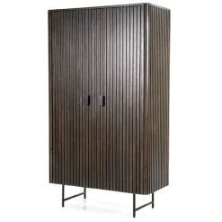 Best Eleonora Opbergkast Remi Mangohout en metaal, 170 x 96cm