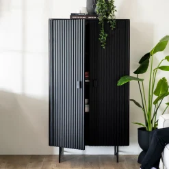 Best Eleonora Opbergkast Remi Mangohout en metaal, 170 x 96cm