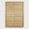 Hot Ethnicraft Opbergkast Shadow Geolied Eikenhout, 160 x 115cm
