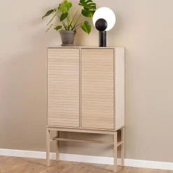 Discount Bendt Opbergkast Sharalyn Eiken, 150 x 90cm Wit