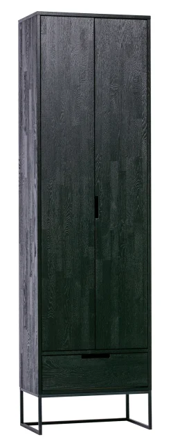 Sale WOOOD Opbergkast Silas 210 x 60cm, kleur Zwart