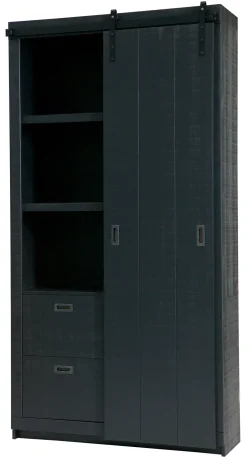 Outlet vtwonen Opbergkast Slide met staldeur / schuifdeur