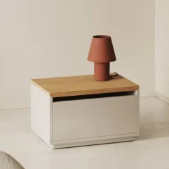 Kave Home Opbergkist Abilen Eiken, 60 x 40cm, kleur Naturel