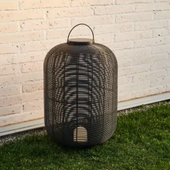 Clearance Kave Home Oplaadbare Tafellamp Saranella Rotan, 55cm hoog