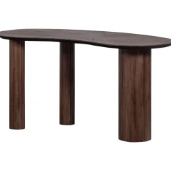 Outlet WOOOD Organisch Bureau/Sidetable Sun Teakhout, 150cm Bruin