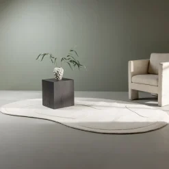 Clearance Nohr Organisch Vloerkleed Selicia Wol, 175 x 290cm, kleur Off White