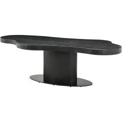 Best Richmond Interiors Organische Eettafel Bogor Eiken, kleur Dark Coffee