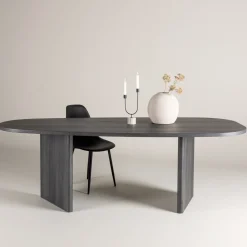 Clearance Nohr Organische Eettafel Jenea MDF, 220 x 100cm Zwart