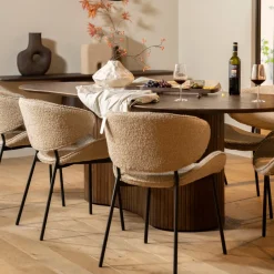 New Eleonora Organische Eettafel Jordy Mangohout Bruin