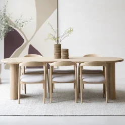 Hot Eleonora Organische Eettafel Josh Eiken, kleur Naturel