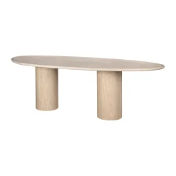 Richmond Interiors Organische Eettafel Renaissance Travertin, 240 x 100cm Beige