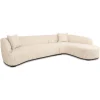 Online Richmond Interiors Organische Loungebank Pandora Geweven stof, kleur Beige