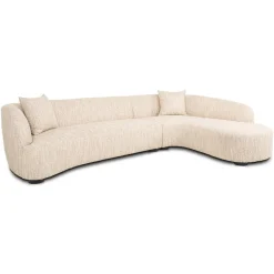 Online Richmond Interiors Organische Loungebank Pandora Geweven stof, kleur Beige