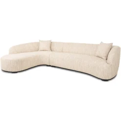 Online Richmond Interiors Organische Loungebank Pandora Geweven stof, kleur Beige