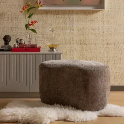 Hot WOOOD Organische Poef Popular Chenille