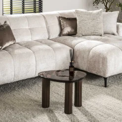 Outlet LifestyleFurn Organische Salontafel Cassidi Glas, 51 x 37cm