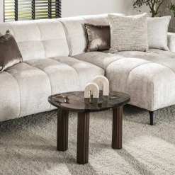 Best LifestyleFurn Organische Salontafel Cassidi Glas, 62 x 45cm