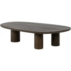 New Richmond Interiors Organische Salontafel Ellington Hout, 150 x 80cm Bruin