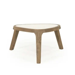 Online Eleonora Organische Salontafel Fred Marmer en mangohout Bruin