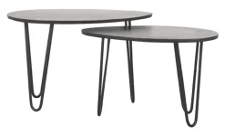 Hot LABEL51 Organische Salontafel Frisk Mangohout, Set van 2 stuks