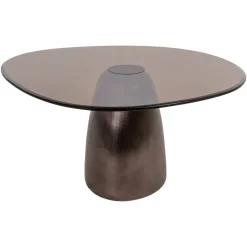 Best Richmond Interiors Organische Salontafel Hayden Glas, 90 x 86cm