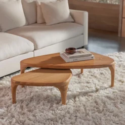 Sale Zuiver Organische Salontafel Isla Set van 2 stuks