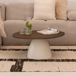 Sale Sohome Organische Salontafel Madin Mangohout, 86cm