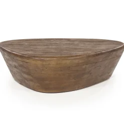 Outlet Eleonora Organische Salontafel Mila Mangohout, kleur (per stuk) Bruin