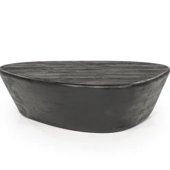 Discount Eleonora Organische Salontafel Mila Mangohout, kleur Zwart