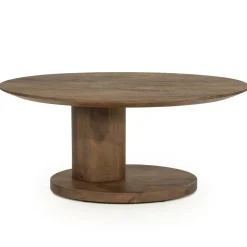 Hot Eleonora Organische Salontafel Novia Mangohout, 90 x 60cm