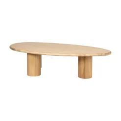 Clearance Richmond Interiors Organische Salontafel Oakley Eikenhout, 160 x 80cm