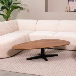 Clearance LABEL51 Organische Salontafel Rosie Mangohout, 140 x 75cm