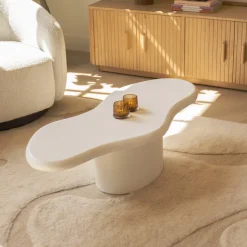 Clearance By-Boo Organische Salontafel Seki kleur Wit