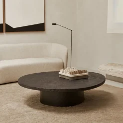 Best Ethnicraft Organische Salontafel Slice Minerals, kleur Whisky