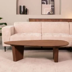 Online LABEL51 Organische Salontafel Wow Mangohout, 135 x 75cm