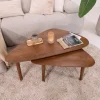 Hot Sohome Organische Salontafel Yaden Mangohout, Set van 2 stuks