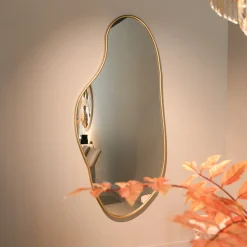 Clearance Richmond Interiors Organische Spiegel Alton 183 x 85cm, kleur Brushed gold