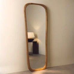 Sale Kave Home Organische Spiegel Alura Teakhout, 158 x 61cm